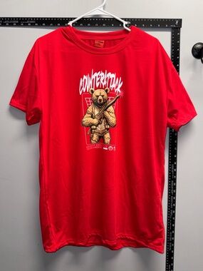 Counterattack Bear Graphic Tee - Red - Unbranded